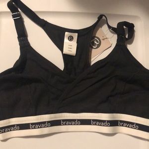 TWO Bravado’s! Designs Women’s Nursing Bras, size Small. Black and Gray.